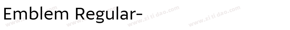 Emblem Regular字体转换